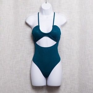 Dark Teal One Piece Swimsuit